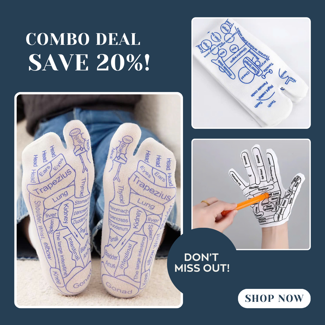 Comfort Set: Reflex Socks & Acupoint Gloves