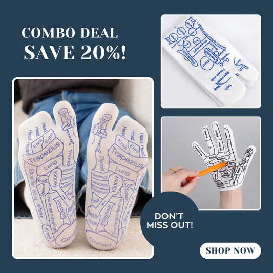 Comfort Set: Reflex Socks & Acupoint Gloves